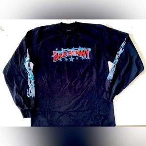 BAD BUNNY
2022 EL ULTIMO
DEL MUNDO LAS VEGAS
MGM GARDEN
(S) LONG SLEEVE - BLK